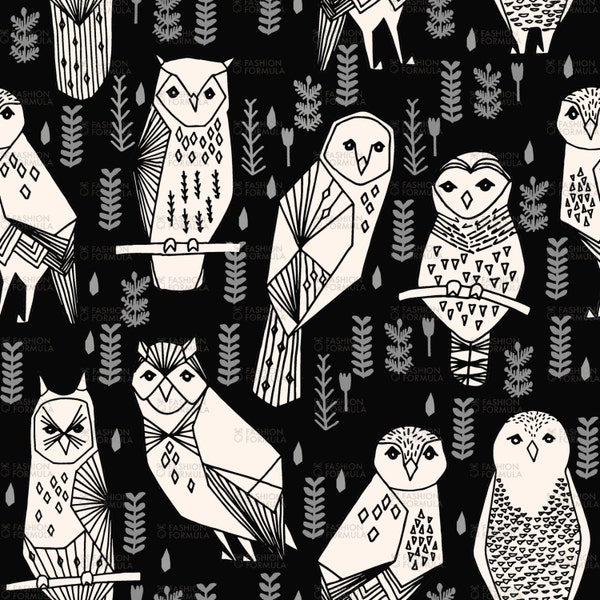 Owl Fabric by andrea_lauren