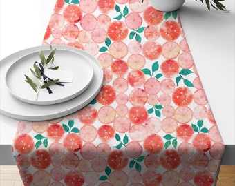 Summer Fruit Oranges Table Runner