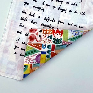 Carta de recuerdo de tela - Love Birds diseño de AdenaJ