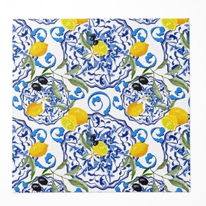 Sicilian Style Citrus Cocktail Napkin