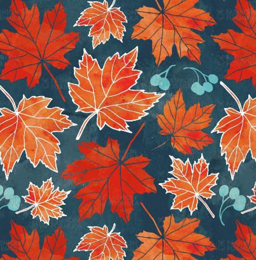 Maple Leaves Adult Union Suit - Little Blue House CA