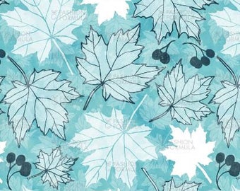 Autumn Leaves fabric By AdenaJ   - Cotton/ Polyester/ Jersey/ Canvas/ Digital Printed