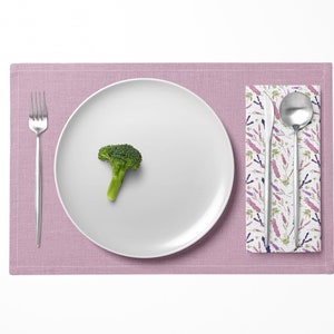 Lavender Sprays Dinner Napkin