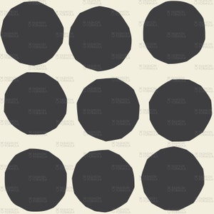 Polka Dot Paper Circles Fabric by RuthRobson