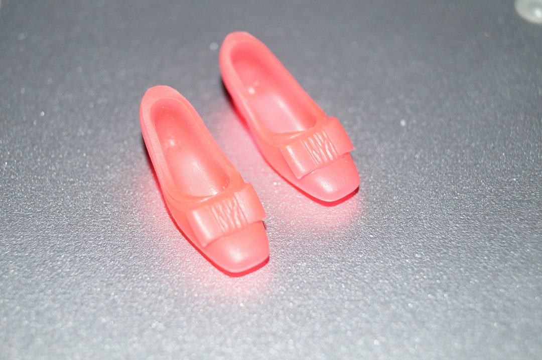 Barbie / Francie Doll Hot Pink Bow Shoes / Heels Japan Etsy