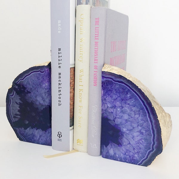 Geode Bookends Etsy
