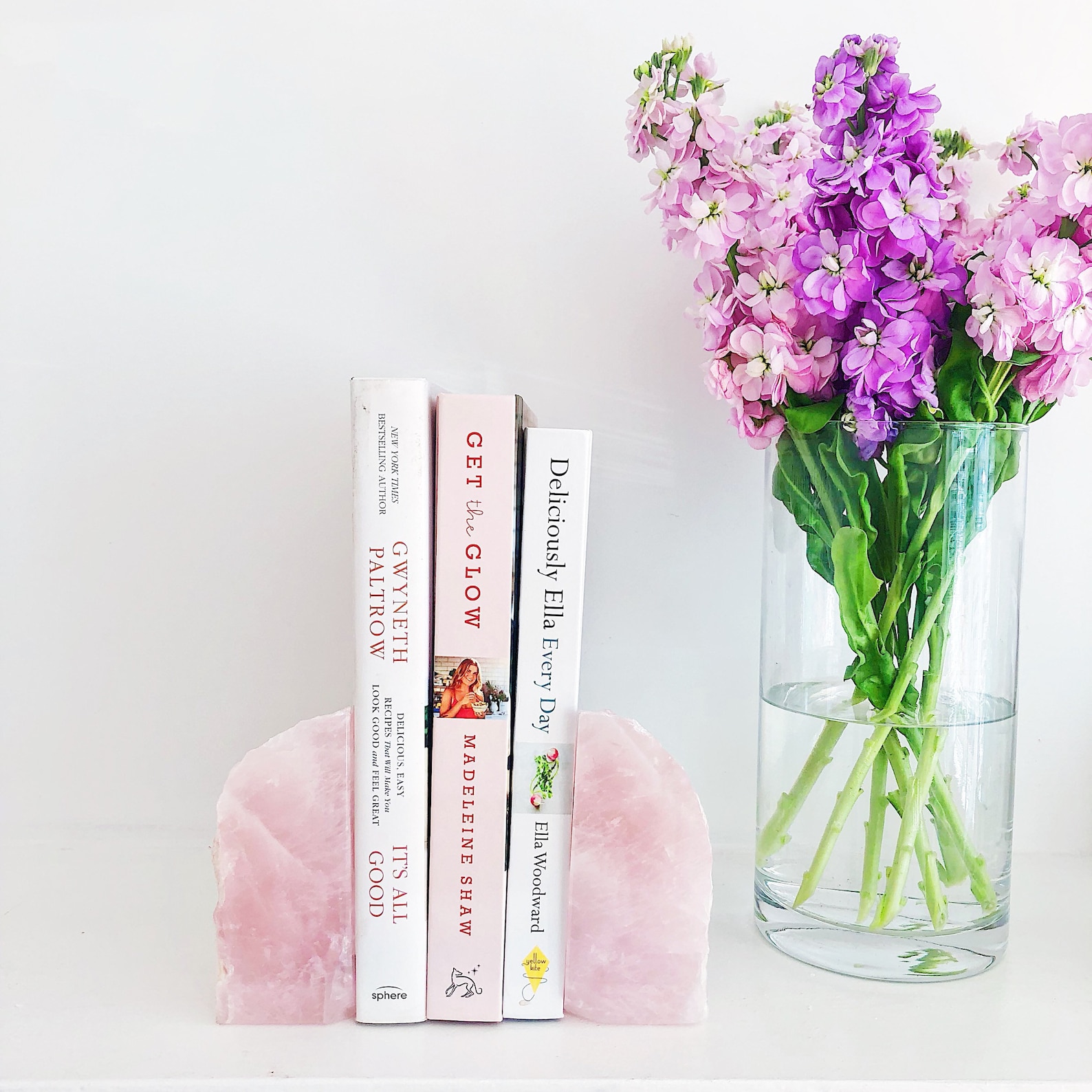 Rose Quartz Bookends. Geode Bookends. Pink. Crystal Bookends. Etsy UK