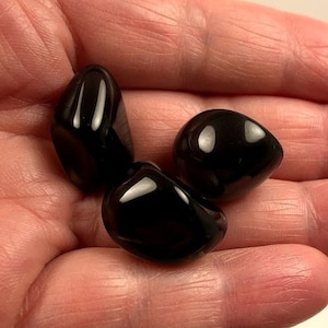 Apache Tears, Black Obsidian, Tiny/ S/M/L/XL, Tumbled