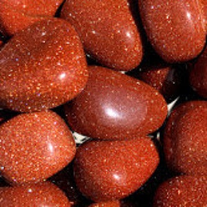 Red Goldstone, Tumbled, S M L XL, Sparkly Glass Stone, Reiki Blessed, Confidence Stone, Root Chakra image 2
