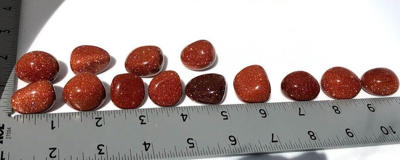 Red Goldstone, Tumbled, S M L XL, Sparkly Glass Stone, Reiki Blessed, Confidence Stone, Root Chakra image 8
