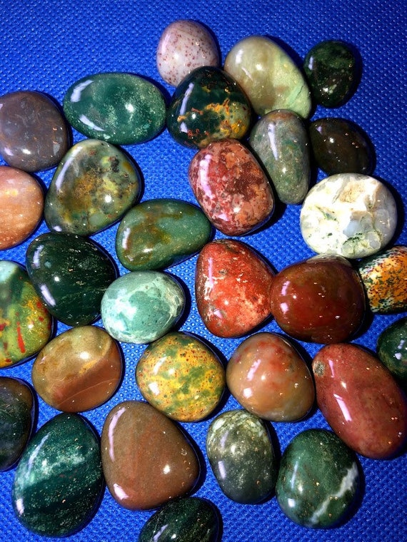 Fancy Jasper Plasma Bloodstone S/M/L Tumbled Grounding Etsy