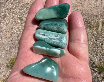 Mtoroliet (chroom chalcedoon), gepolijst, SML XL, Reiki Charged, Hartchakra Kristal, Fae and Nature Spirit Connection