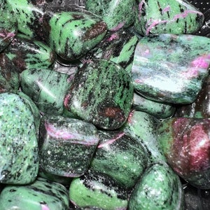Ruby in Zoisite, S, M, L, Tumbled, aka Anyolite