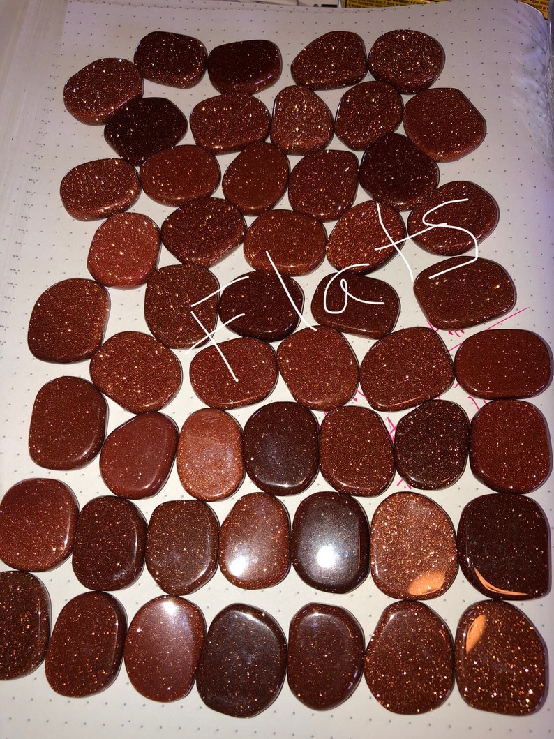 Red Goldstone, Tumbled, S M L XL, Sparkly Glass Stone, Reiki Blessed, Confidence Stone, Root Chakra image 6