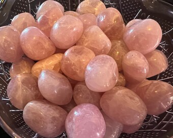 Lavender Rose Quartz, Tumbled, S M L, Reiki Charged, Heart Chakra Crystal, Self Love, Calming, Lilac Quartz