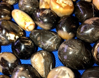 Feather Agate, Tumbled, S M L, Plume Agate, Reiki Blessed, Communication, Emotional Healing, Throat Chakra Crystal