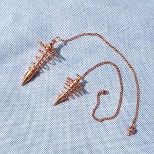 Copper Spiral Pendulum, Large or Small, Copper Plated, Vortex Pendulum, Reiki Charged, Dowsing, Divination, Energy Work