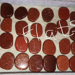 Red Goldstone, Tumbled, S M L XL, Sparkly Glass Stone, Reiki Blessed, Confidence Stone, Root Chakra image 7