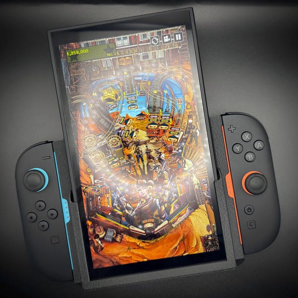 Nintendo Switch 2 Vertikaler Griff — Joy-Con-Magnetbefestigung | Weiches Filzfutter | Voller Zugriff auf die Lautstärke- und Leistungsregler