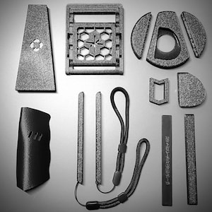 Ultimate Lenovo Legion Go Set Connectors- 3D Printed Accessories - emulator gaming - travel setup- portrait beige. Controller adapters