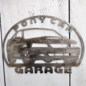 Pony Car Garage Metal Sign Art 1999 2000 2001 2002 2003 2004