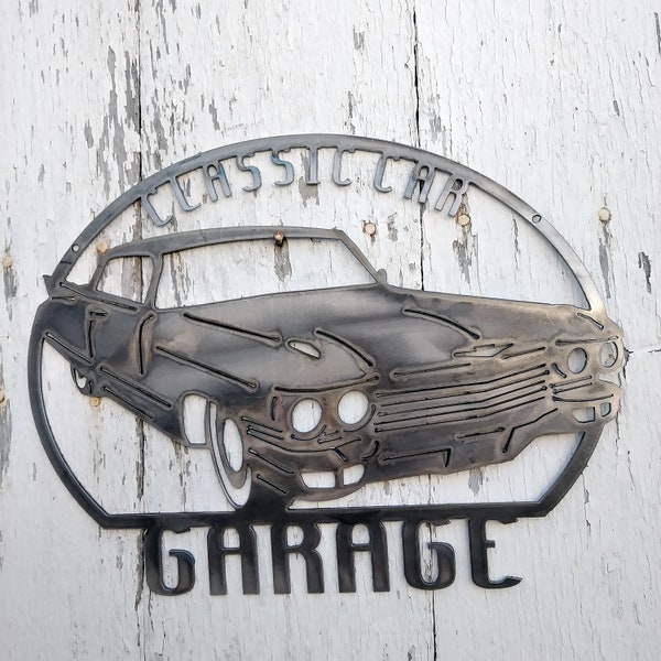 1959 1960 Classic Car Garage Metal Sign Art Man Cave