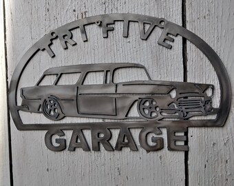 Tri-Five Chevy Spotters Guide Metal Sign