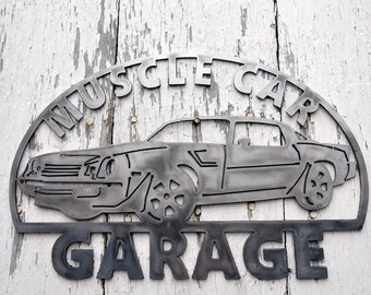 1974 1975 1976 1977 Muscle Car Garage Metal Car Art Sign