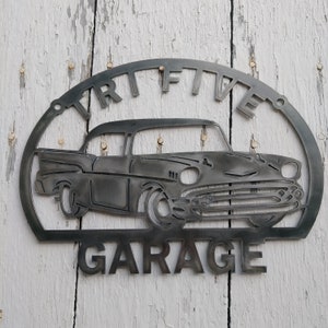 1957 Classic Car Tri Five Garage Man Cave Art