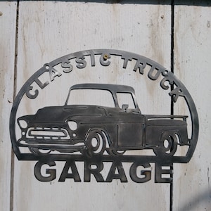 1957 Classic Truck Garage Metal Art