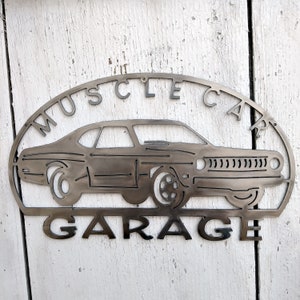 1969 1970 1971 1972 Muscle Car Garage Metal Man Cave Sign