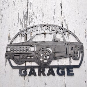 Mini Truck Garage 1982 1983 1984 1985 1986 1987 1988 1989 1990  Metal Sign Art