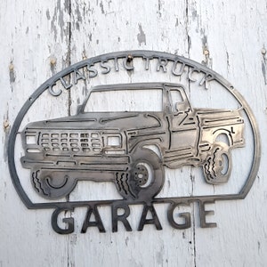 1978 1979 Classic Truck Garage Off Road Pick up  Metal Sign