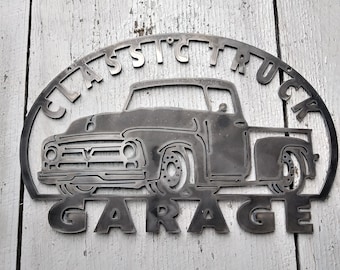 1955 1956 Classic Truck Garage Metal Sign