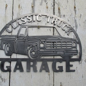 Panneau de camion en métal 1973 1974 1975 1976 1977 1978 1979 Classic Truck Garage Man Cave Art