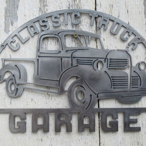 1939 1940 1941 1942 1943 1944 1945 1946 1947 Classic Truck Garage Metal Sign
