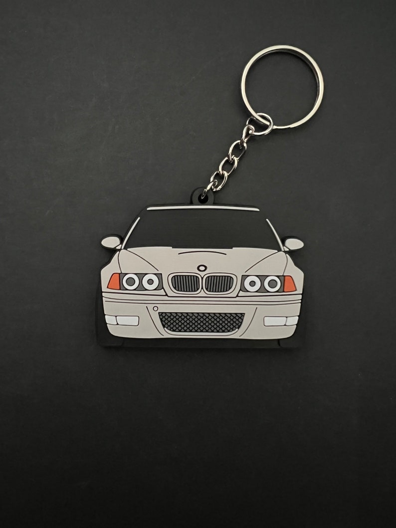 BMW E46 M3 PVC Rubber Keychain - Etsy