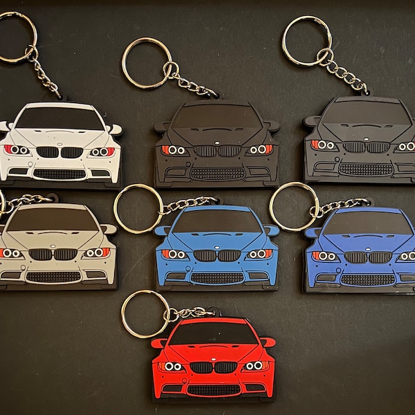 BMW E92 M3 PVC Rubber Keychain