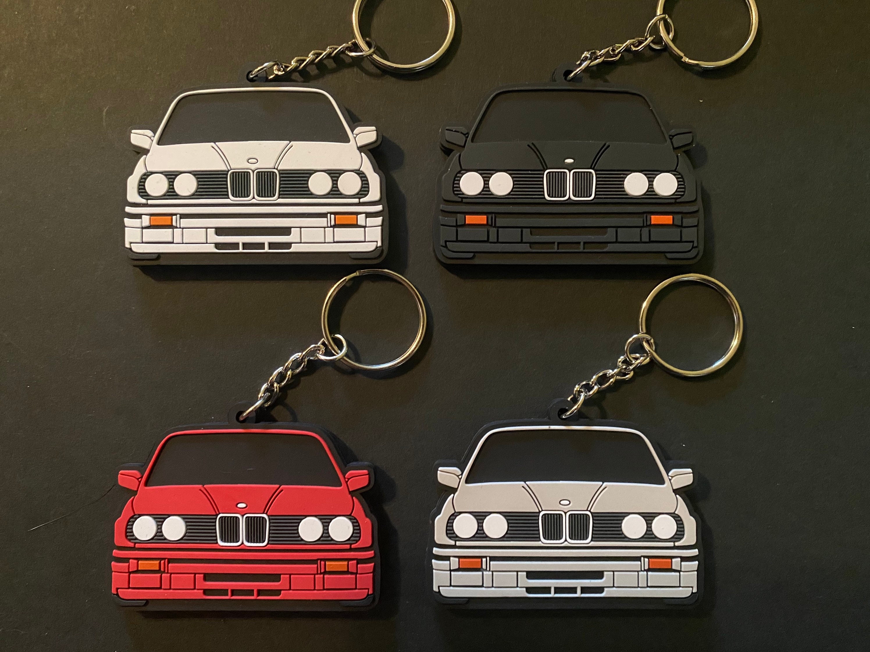 BMW E30 M3 PVC Rubber Keychain Etsy
