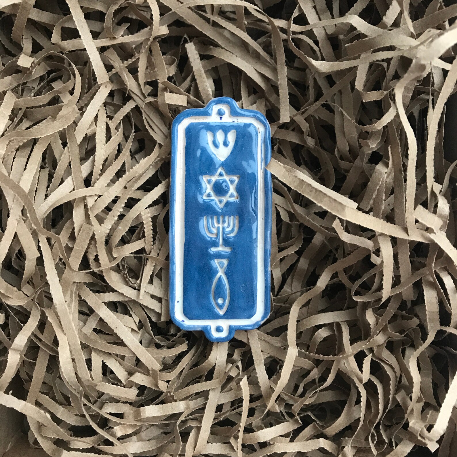 Mezuzah ceramic Jewish symbols home decor. Home sweet Etsy