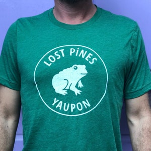 Lost Pines Yaupon Tea / Houston Toad shirt (unisex)