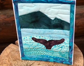 Whale Tale Quilted Greeting Card Kit