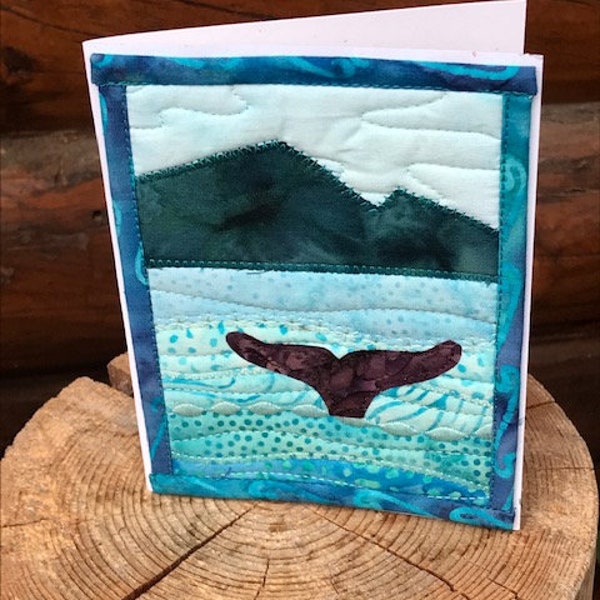 Whale Tale Quilted Greeting Card Kit