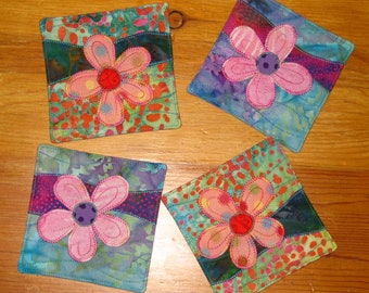 Sottobicchiere con motivo digitale "Fiori di primavera"