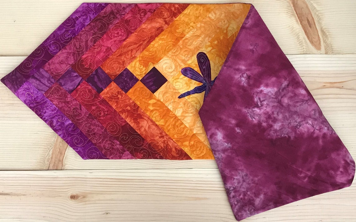 Summer Dragonfly Table Runner Quilt Kit - Etsy
