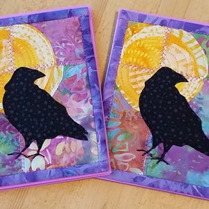 Raven Moon - Kit biglietto d'auguri trapuntato viola