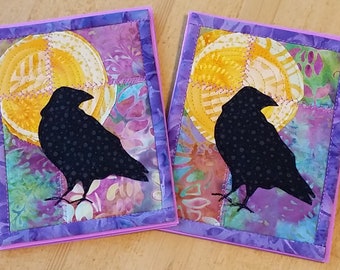 Raven Moon - Purple Quilted Greeting Card Kit