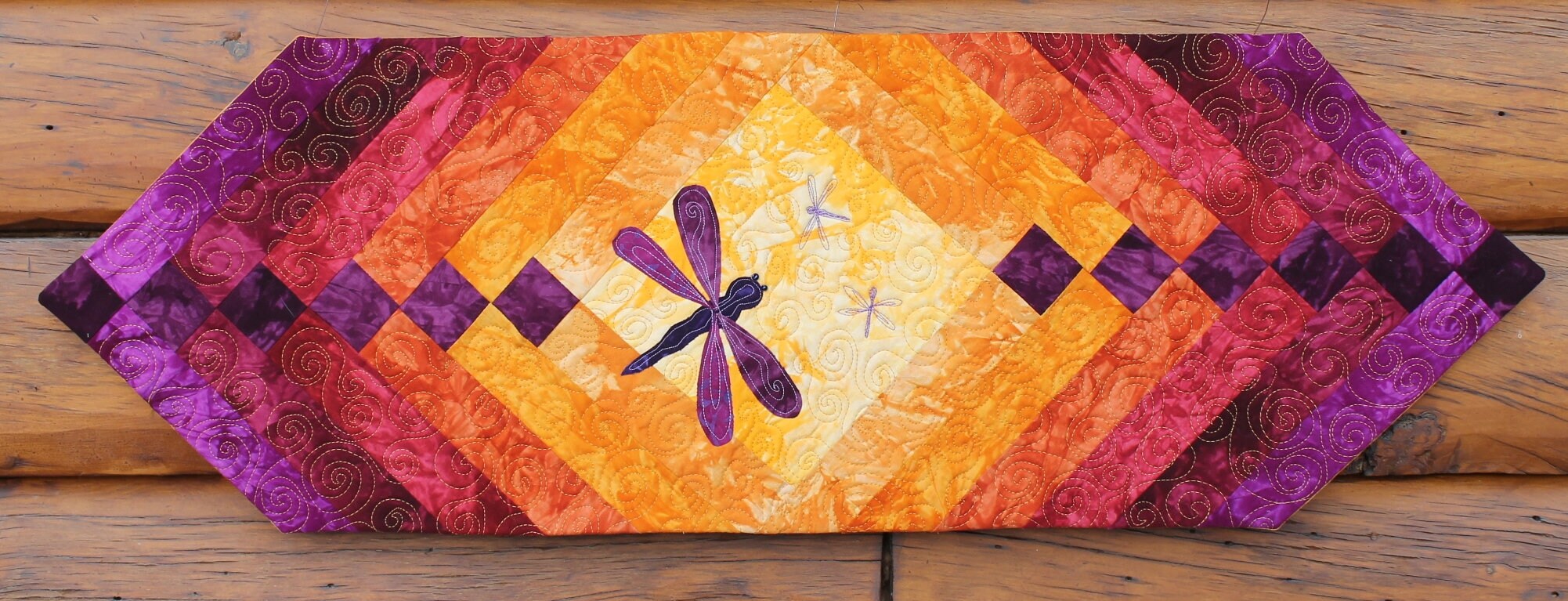 Summer Dragonfly Table Runner Quilt Kit - Etsy