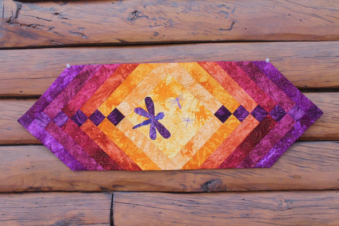 Summer Dragonfly Table Runner Quilt Kit - Etsy