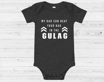 Baby Bodysuit Call of Duty Fathers Day Gaming Dad Gamer Dad New Dad Gulag COD